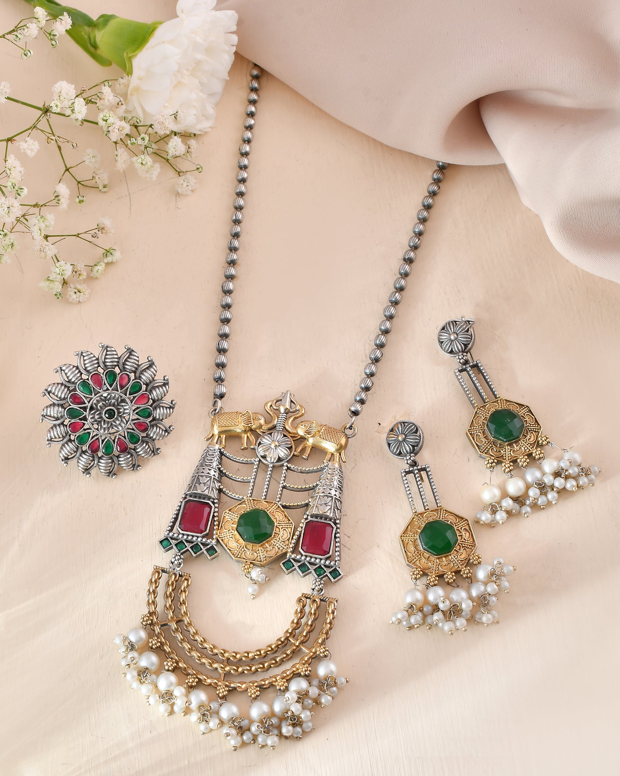 Mohak Mor Chowka Dandiya Necklace Set